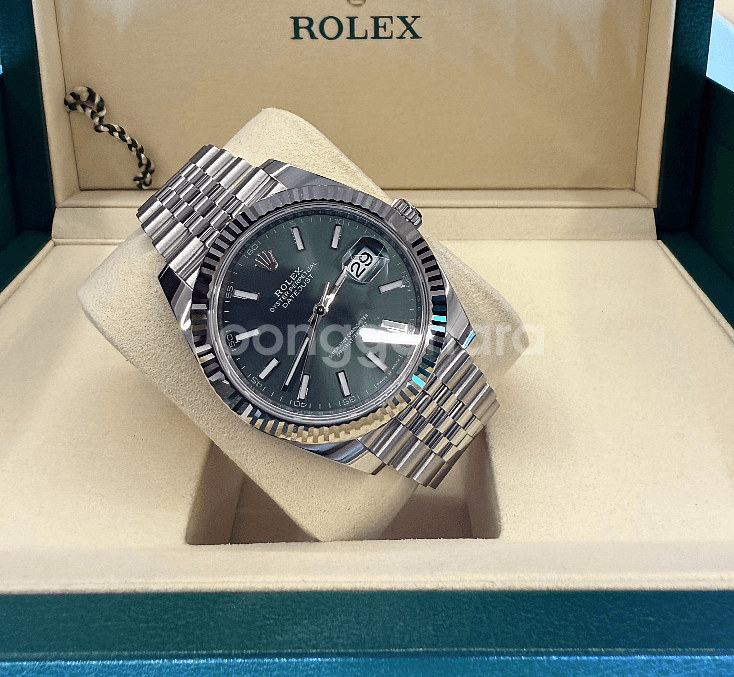 롤렉스 데이저스트41MM 스틸 민트그린 플루바쥬빌레--2