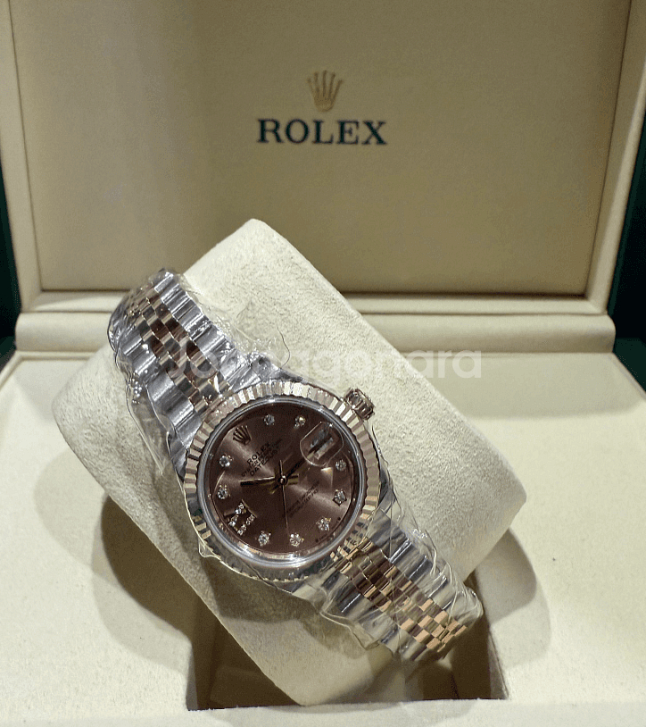 롤렉스 데이저스트 28MM 로골콤비 로즈판 별다이아--1
