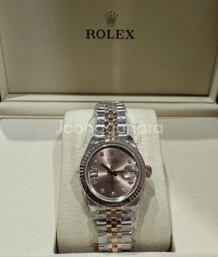 롤렉스 데이저스트 28MM 로골콤비 로즈판 별다이아--2