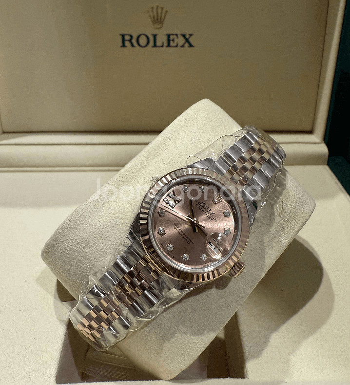 롤렉스 데이저스트 28MM 로골콤비 로즈판 별다이아--0