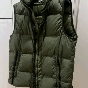 스톤아일랜드 크링클랩스 패딩조끼 카키 XL