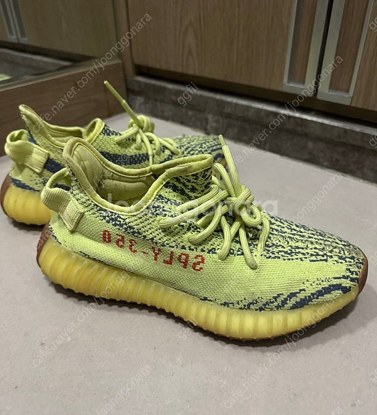 아디다스 이지 부스트 350 V2 프로즌 옐로우 판매--3
