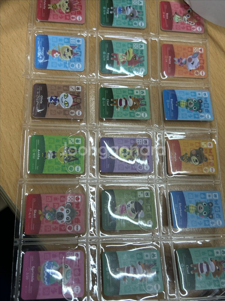 동물의숲 동숲 모동숲 인기주민 아미보 카드--2