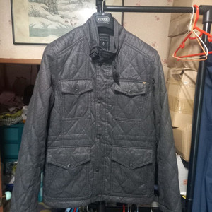 [게스]그레이 퀄팅 자켓 L(100)사이즈