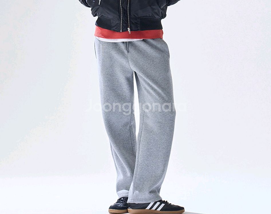 남성 탑텐 보아본딩 스트레이트 스웨트팬츠 L사이즈--0