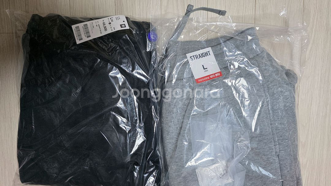 남성 탑텐 보아본딩 스트레이트 스웨트팬츠 L사이즈--6