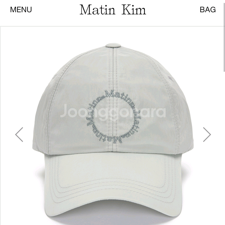 마뗑킴 크리스피 로고 볼캡--5