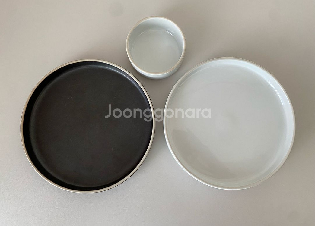 한소(hanso) 여주도자기 접시 3set 일괄--0