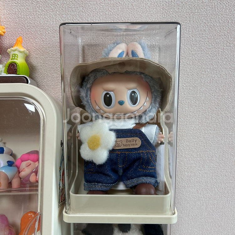 정품 라부부 마카롱 인형키링 옷 신발 포함--0