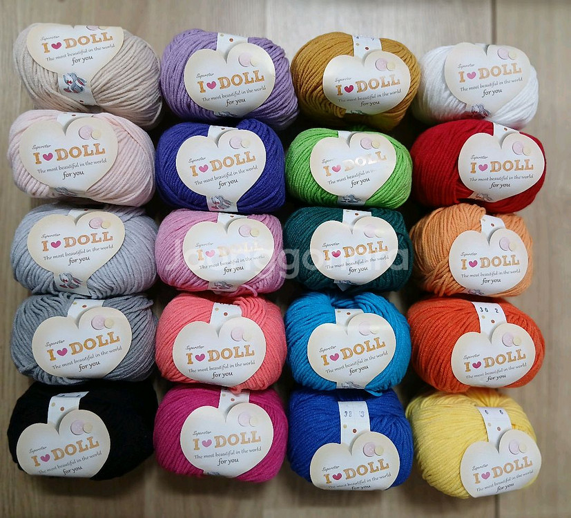 실바람 아이돌 뜨개실 20볼 급처 무료배송 미개봉 인형--0