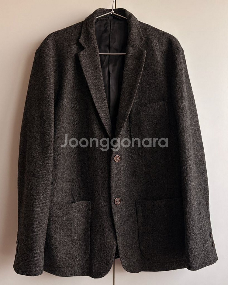 무인양품 울 블렌드 자켓, L, 다크 브라운--0