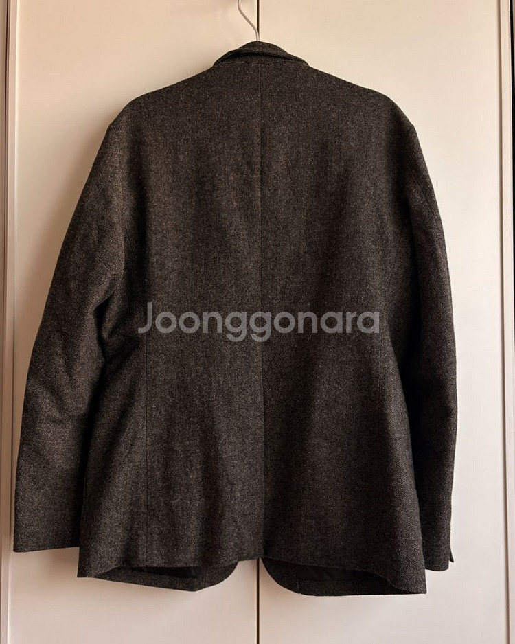 무인양품 울 블렌드 자켓, L, 다크 브라운--8