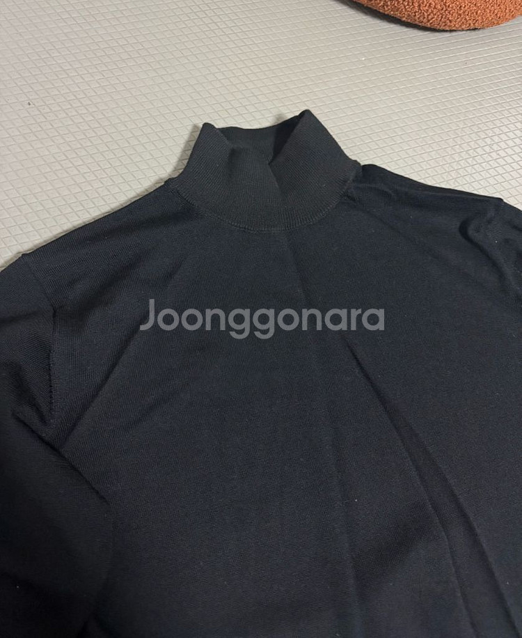 무인양품 반목폴라티 블랙 XL--1