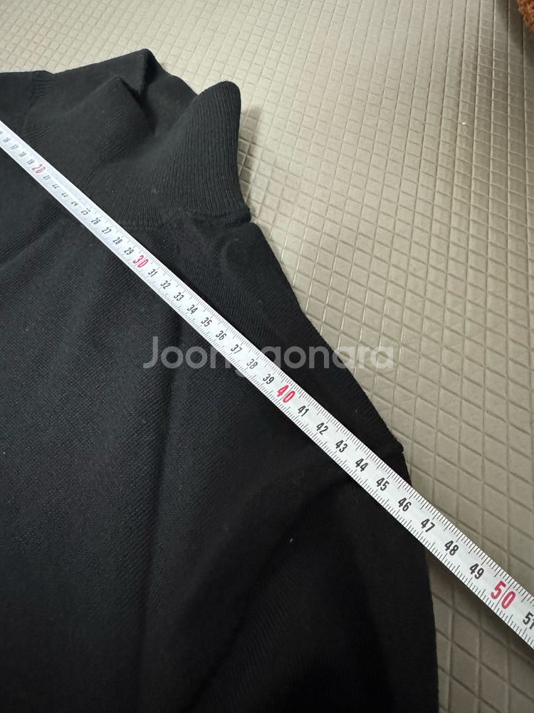 무인양품 반목폴라티 블랙 XL--2