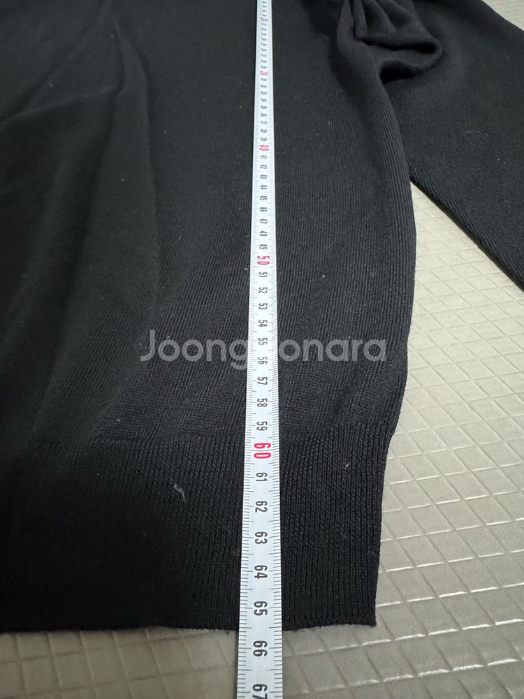 무인양품 반목폴라티 블랙 XL--3