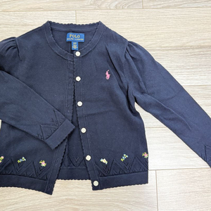 폴로 여아가디건