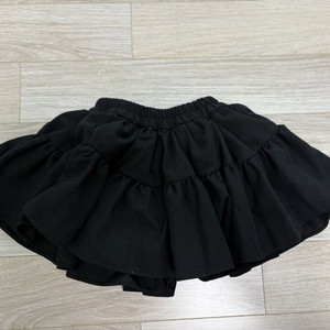 워니리본 블랙 프릴스커트 s