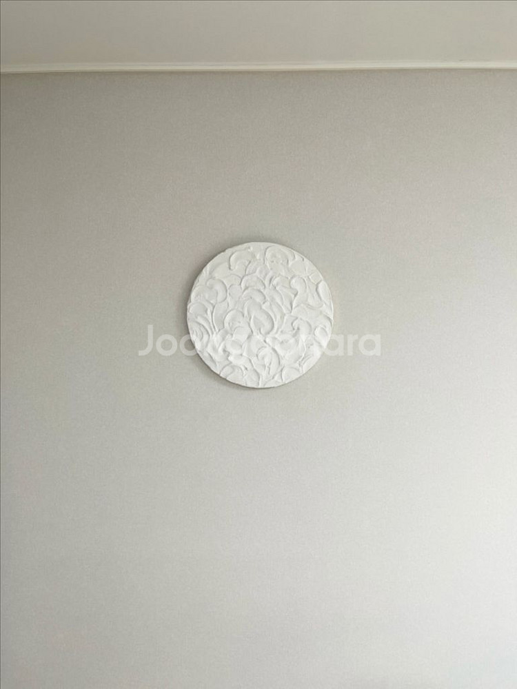 원형 질감페인팅 인테리어 오브제 그림 액자--1