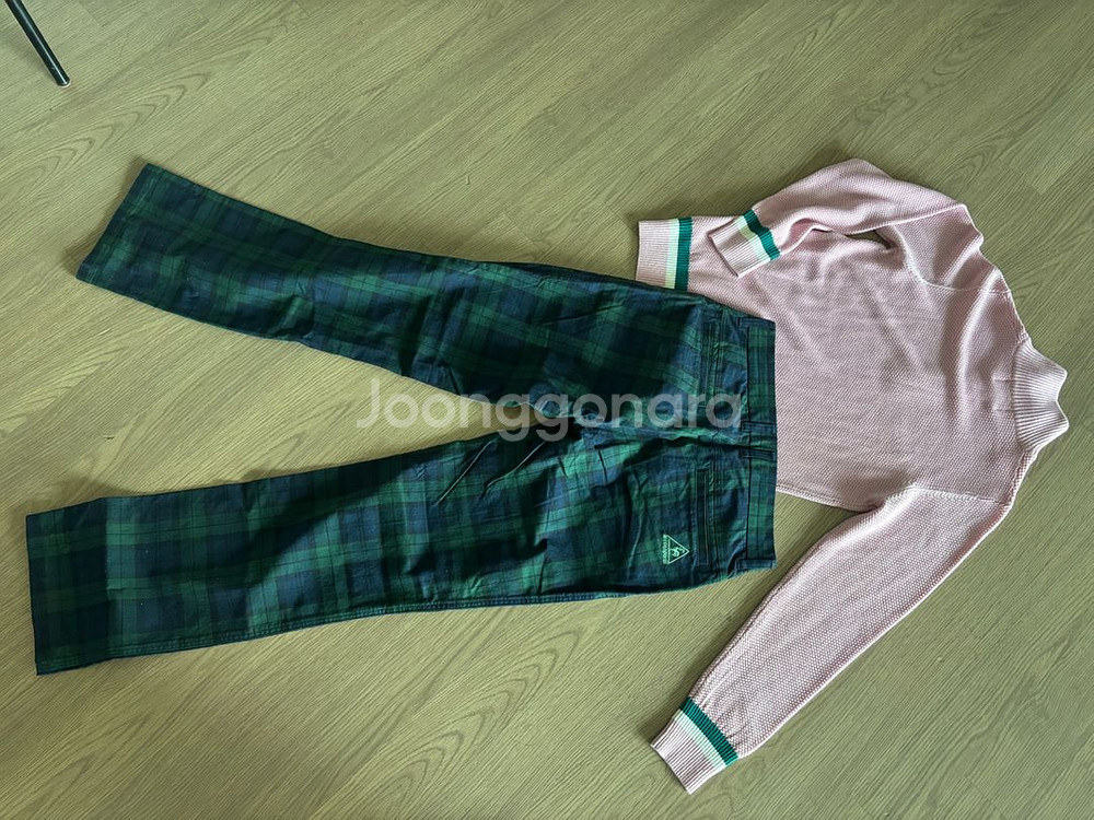 새상품급 르꼬끄 골프 바지 니트 세트 남m 춘추동--3