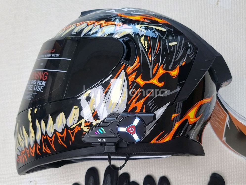 원가이하=오토바이헬멧+장갑+세나+바라클라바+쉴드2개--5