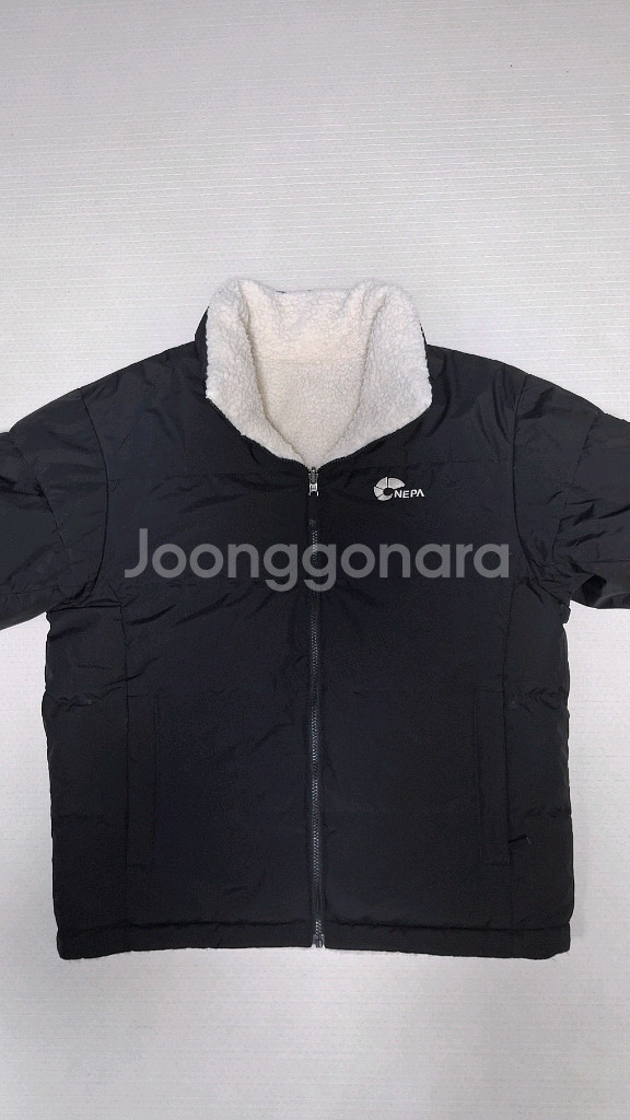 네파 리버시블 구스다운 양털 패딩 105 20년식--6
