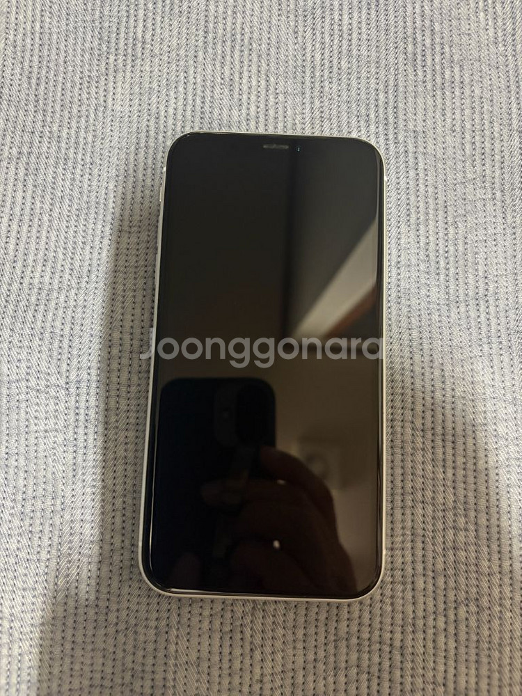 아이폰XR 화이트 128g 무기스 무찍힘--0