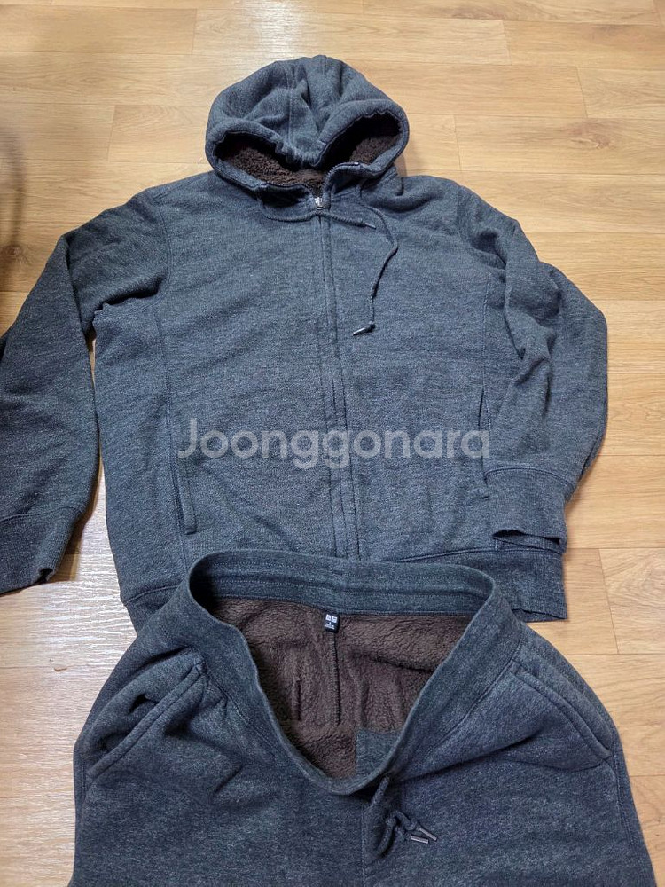 유니클로 기모 털 한벌세트--0