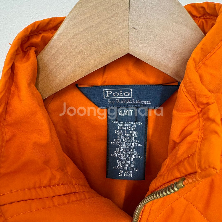 (100) 폴로 키즈 퀼팅 자켓 4t--2