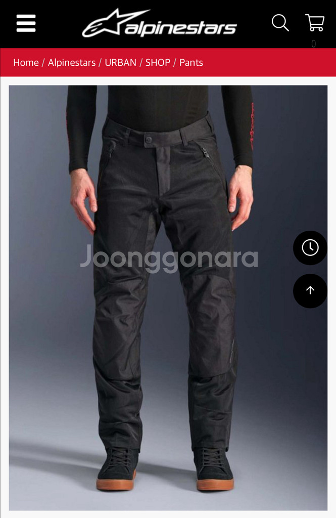 [새상품]알파인스타 라이딩 바지 XL 블랙--0