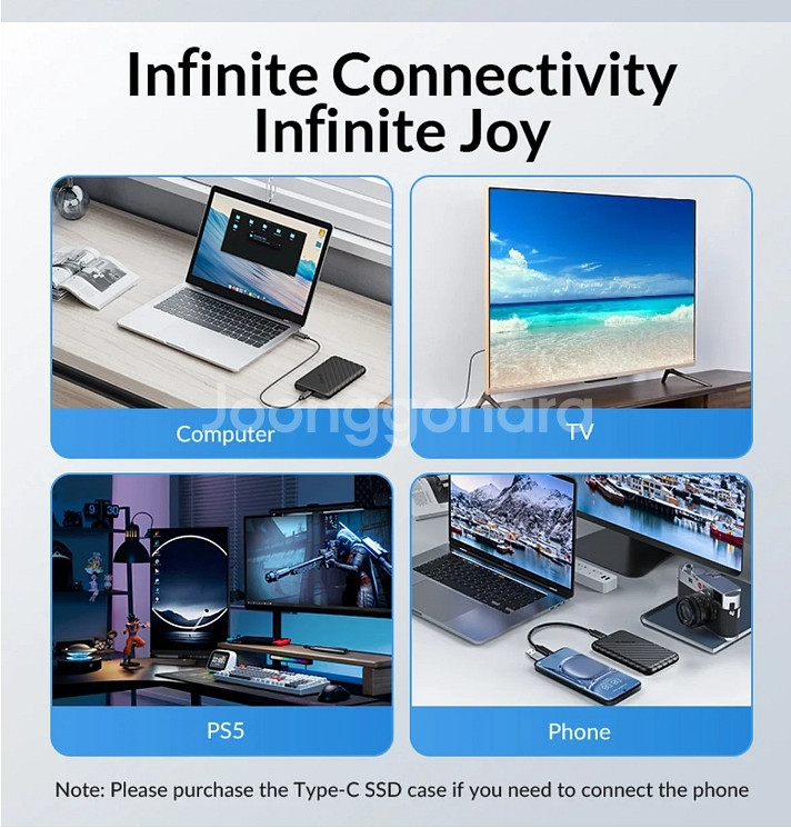 외장하드 500GB 오리코 USB3.0--4