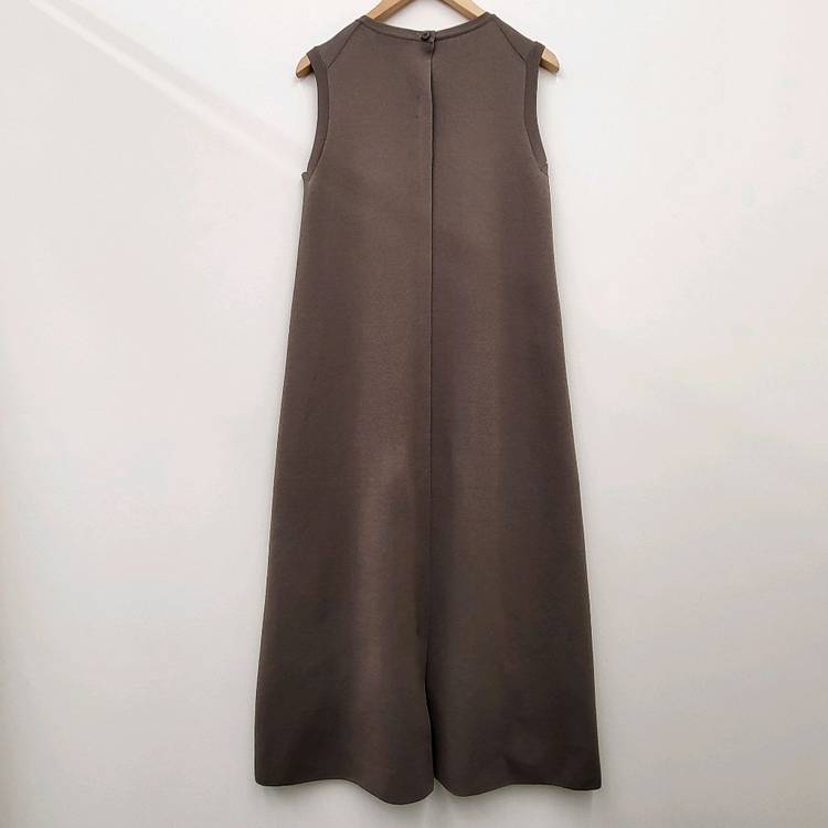 일라일 슬리브리스 롱 니트 원피스--3