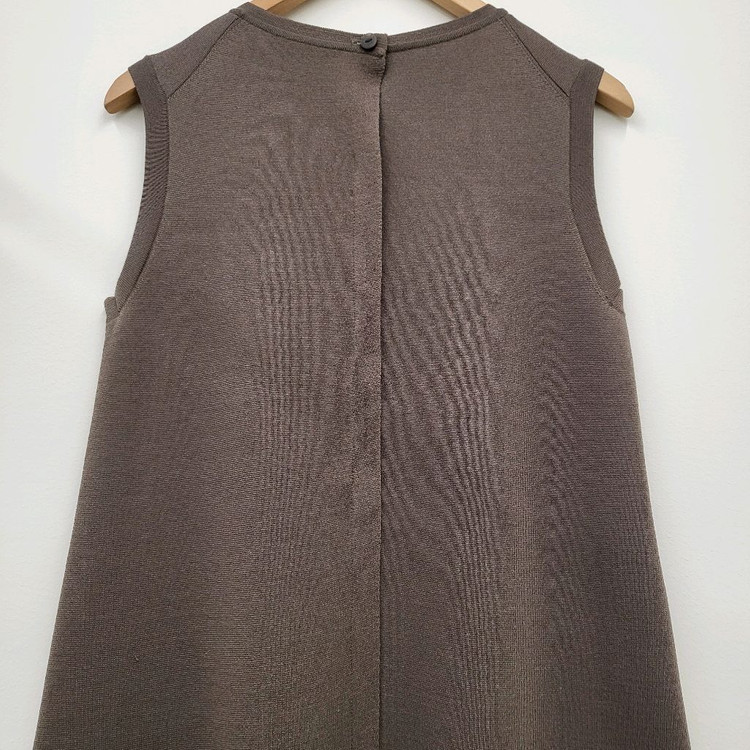 일라일 슬리브리스 롱 니트 원피스--4