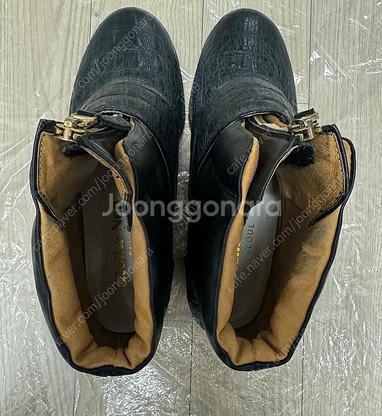 레이크넨 블랙 레더 워커--4