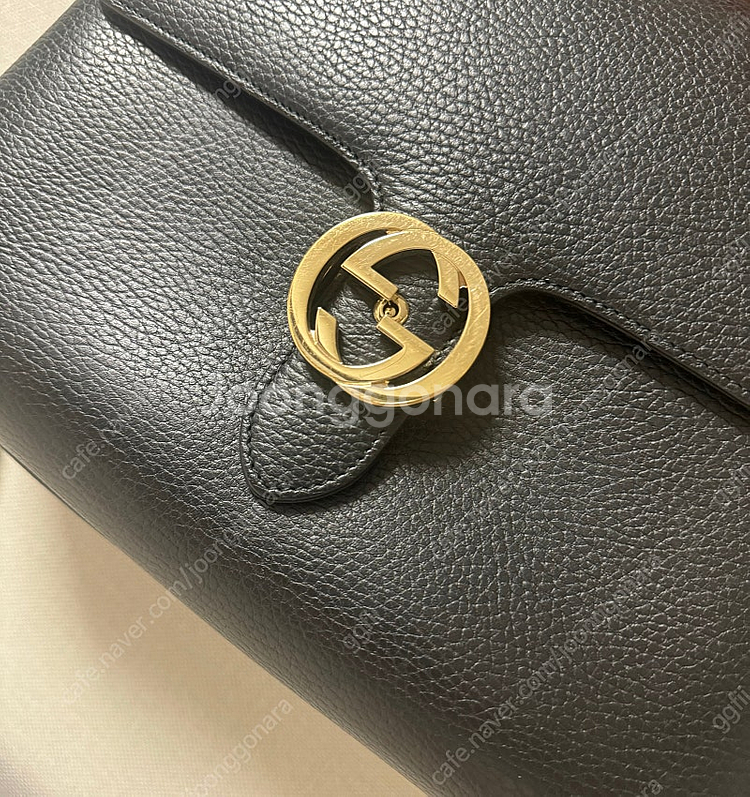 구찌 GG 인터로킹 탑핸들 체인백 라지(영수증 포함)--2