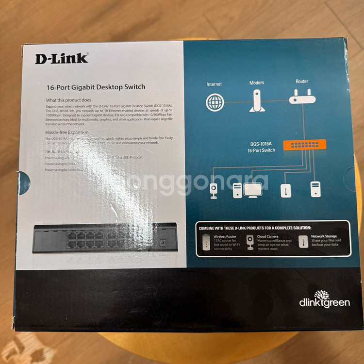 D-Link DGS-1016A 16포트 스위치 허브--2
