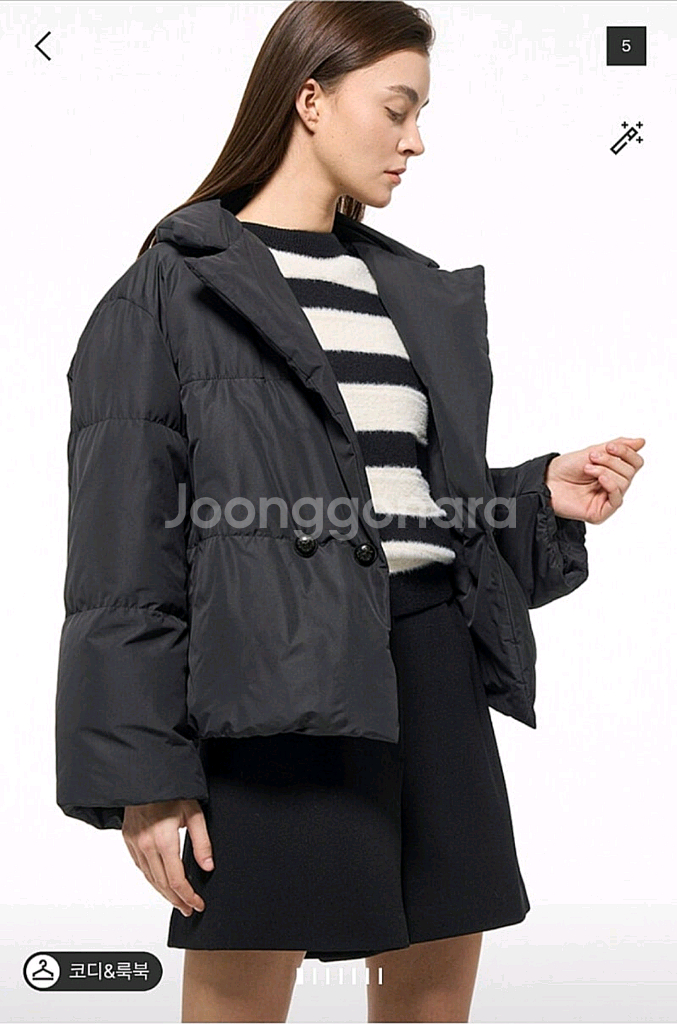 타임 디테쳐블 후드 구스다운 점퍼 랑방 마인 더캐시미어--0