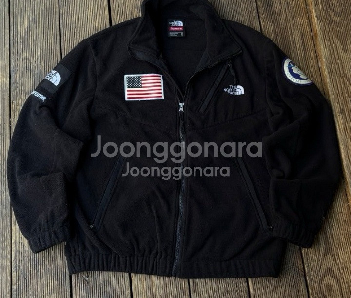 노스페이스 슈프림 성조기 플리스 자켓 105~110--0