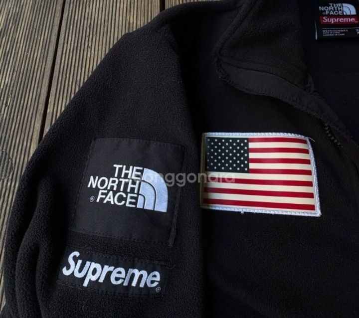 노스페이스 슈프림 성조기 플리스 자켓 105~110--2