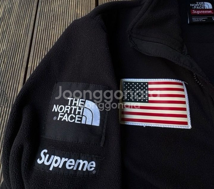 노스페이스 슈프림 성조기 플리스 자켓 105~110--2