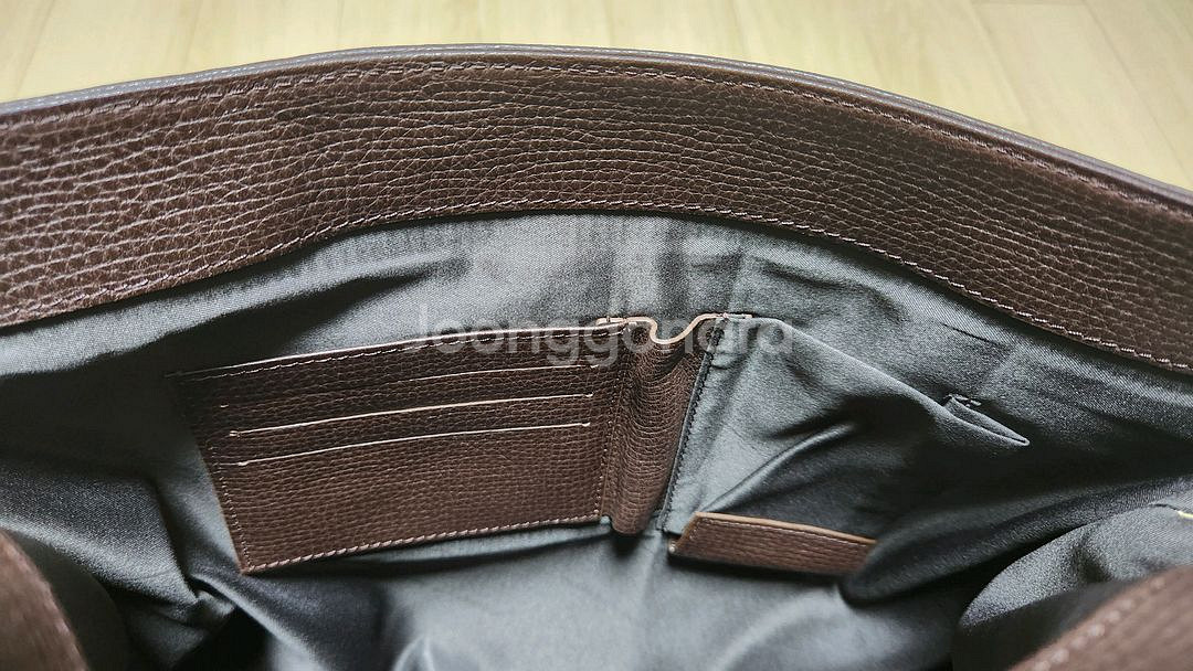 람보르기니 소가죽 크로스백/서류가방 새제품--7