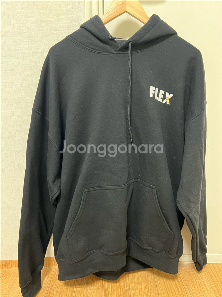 FLEX 염따 기모 후드티--0