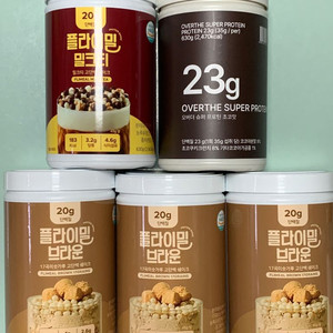 단백질 쉐이크 세트 (플라이밀 4통 + 오버더 초코)