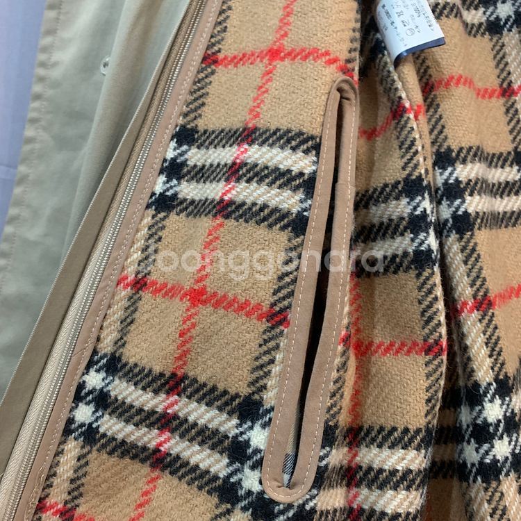 50 버버리런던 노바체크 내피 트렌치 코트--5