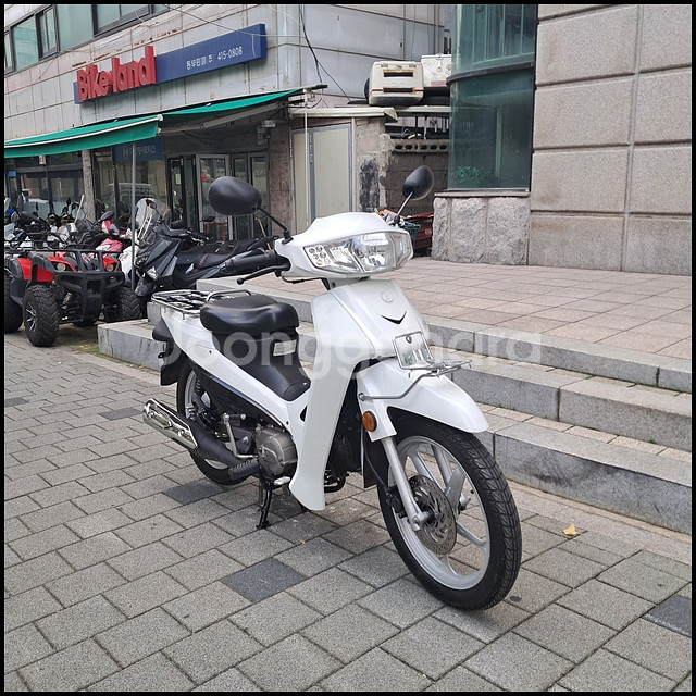 시티베스트 CB115 19년식 화이트 배달용 오토바이--3