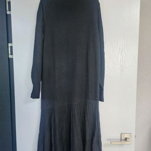 블랙 니트 롱원피스