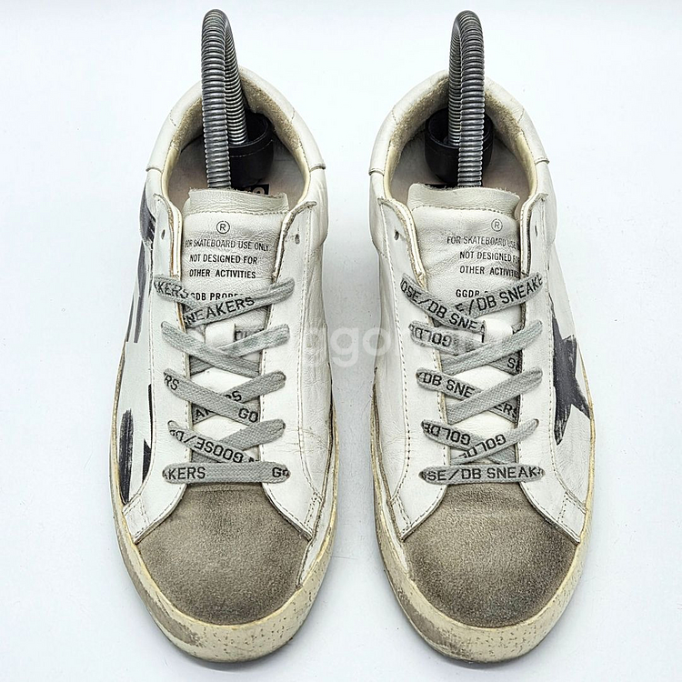 골든구스 우먼스 슈퍼스타 흰/검 (38)--3