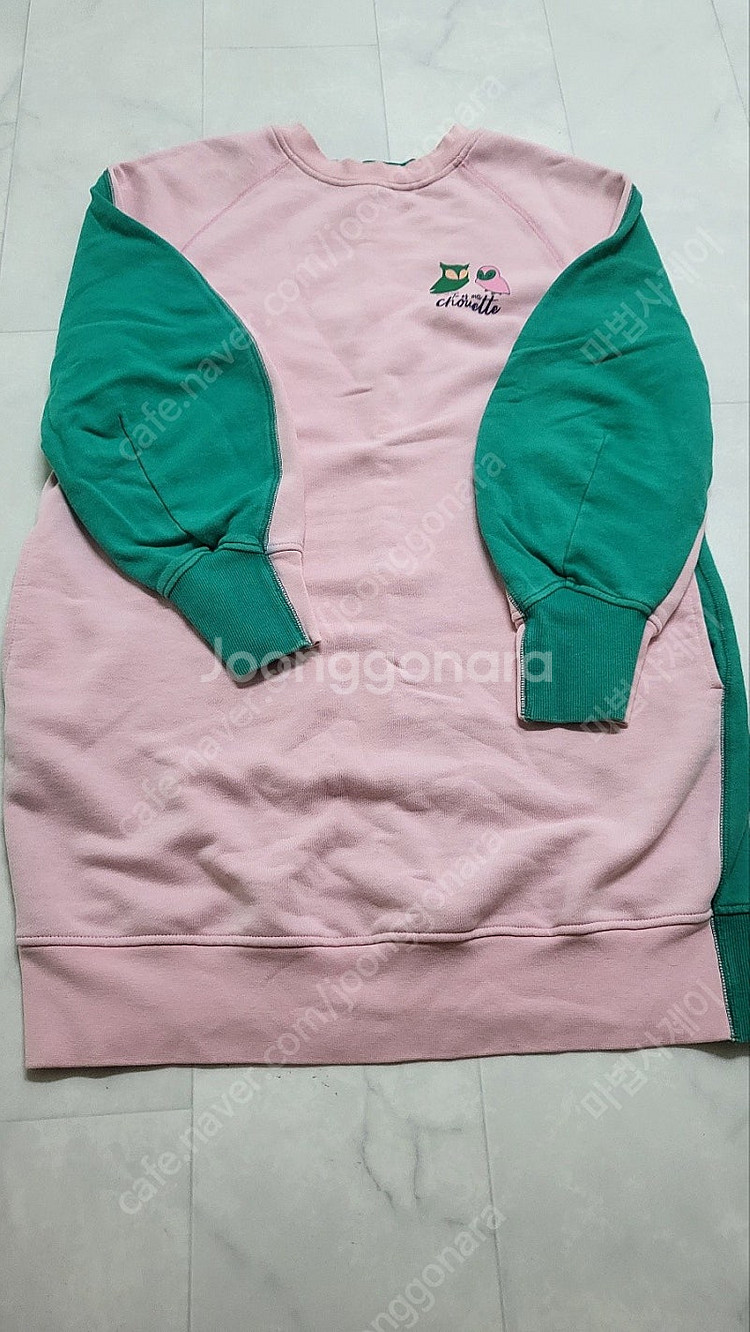 럭키슈에뜨 맨투맨원피스--2