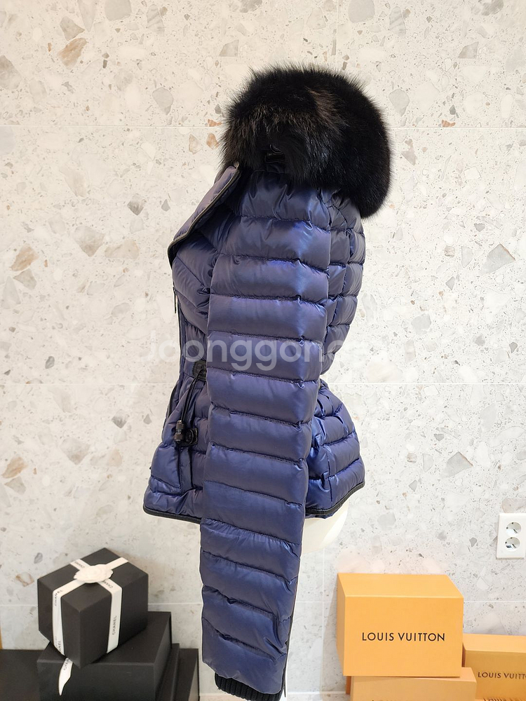 버버리 프로섬 다운 클러스터 네이비 여성 숏패딩--1
