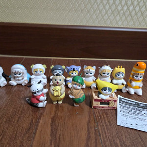 모프샌드 고양이 피규어 일괄 팝니다.