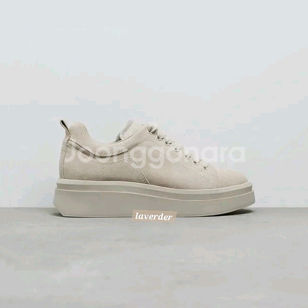 자라 스웨이드 플랫폼 레더 운동화 통굽워커 37(235--2